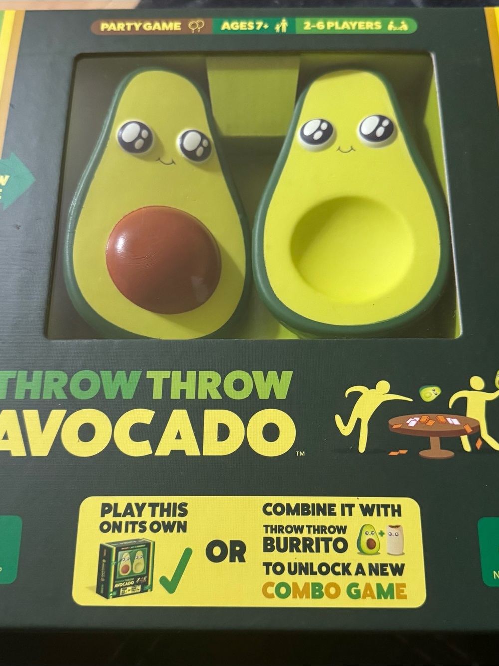 Throw Throw Avocado Kids Game - Green Avocado Toss Game